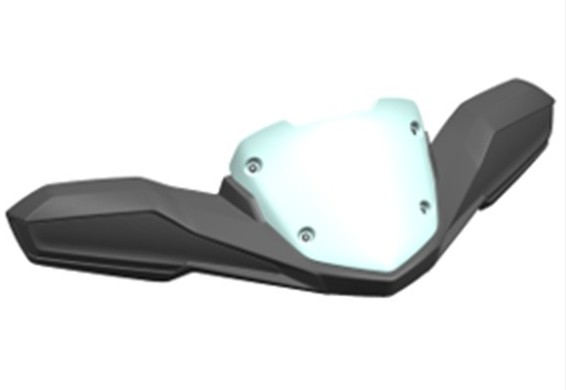 Windshield Guard ASSY 9AYV-805100-2A00 – ansamblu original CFMOTO cu parbriz mic din acrilic rezistent la impact și handguarduri integrate, compatibil ATV CFORCE 800/1000/850XC, oferă protecție maximă la vânt, praf și condiții meteo. Montaj rapid, confort și durabilitate.