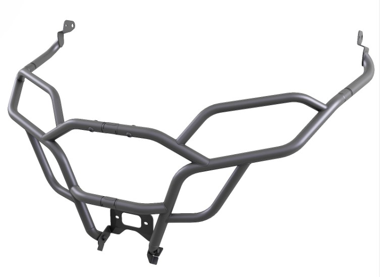 Bară față separată CFMOTO UFORCE 600 – oțel rezistent, design multi-part, rabatabil pentru acces la motor, protecție extinsă pentru off-road și utilitar. Instalare rapidă, compatibilitate garantată