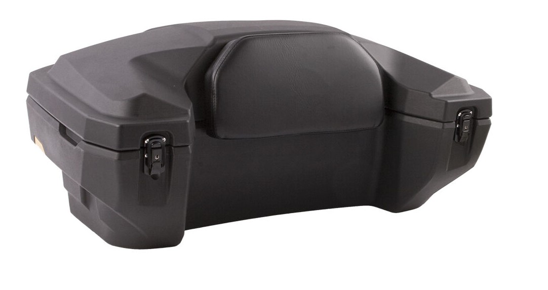Cutia SHARK ATV Box 8030 – compartiment de 81 litri, construcție HD, două zăvoare blocabile, spătar capitonat, reflectoare spate, montaj facil pe orice ATV, rezistență maximă la impact și apă