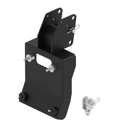 Plow lift adapter pentru CFMOTO U10PRO / U10PRO XL (2025+, cod 71.12600) – soluție plug & play pentru ridicarea automată a plugului de zăpadă sau bucket, suport heavy-duty pentru cilindru hidraulic, montaj direct pe platforma U10, compatibil stații și cilindri Iron Baltic