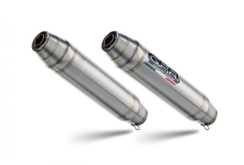 Dual slip-on GPR DEEPTONE D.58.1.DE inox periat cu db killers demontabili tevi intermediare incluse omologat sunet profund greutate redusa