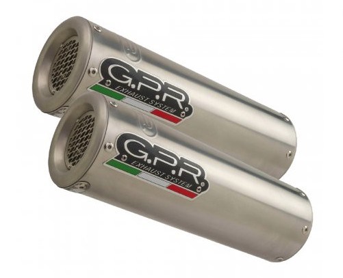 Dual slip-on GPR M3 D.58.1.M3.TN titan periat cu db killers demontabili tevi intermediare incluse omologat sunet sport greutate ultra redusa