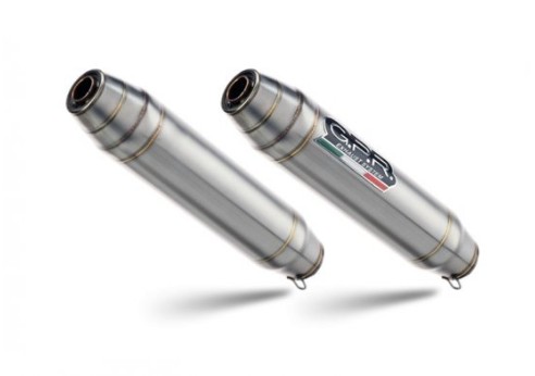 Dual slip-on GPR DEEPTONE D.58.DE inox periat cu db killers demontabili tevi intermediare incluse omologat sunet profund greutate redusa