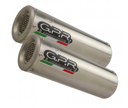 Dual slip-on GPR M3 D.58.M3.INOX inox periat cu db killers demontabili tevi intermediare incluse omologat sunet sport greutate redusa