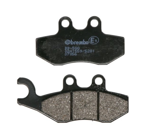 Plăcuțele Brembo 07056 sunt realizate din compus carbon-ceramic, oferind frânare eficientă, uzură redusă și performanță constantă pentru scutere.