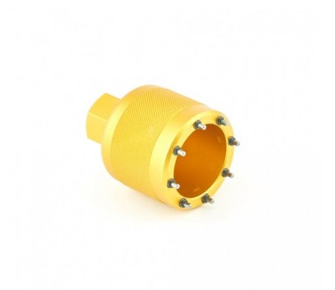 Cheie K-TECH pentru capac furcă Öhlins 42mm, pini 8x2.4mm, ideală pentru service suspensii moto profesionale.