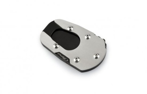 Extensie cric lateral PUIG 20408N negru, crește stabilitatea motocicletei pe orice tip de teren.