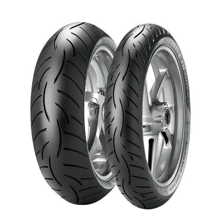 Metzeler Roadtec Z8 Interact 160/60ZR18 TL 70W spate, anvelopă sport touring cu grip excelent și confort ridicat.