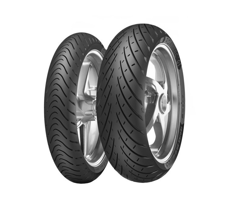 Anvelopă Metzeler Roadtec 01 90/90-19 TL față, touring premium cu aderență excelentă și stabilitate pe distanțe lungi.