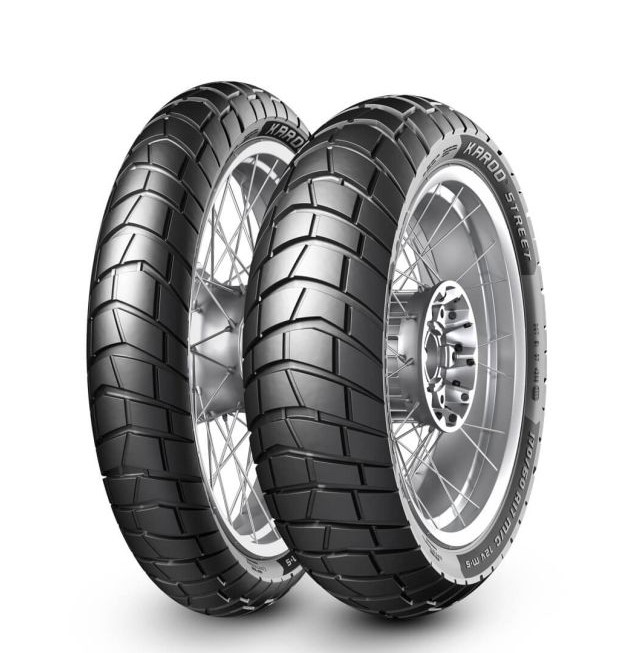 Metzeler Karoo Street 90/90-21 față TT 54H, anvelopă on/off pentru Honda Africa Twin, aderență excelentă pe asfalt și drumuri ușoare.