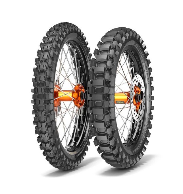 Anvelopă spate motocross Metzeler MC360 Mid Hard 100/90-19 TT 57M DOT23 pentru teren mediu și dur, tracțiune excelentă.