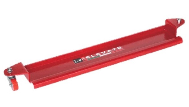 Extensie cric lateral LV8 E300MM-EXT pentru Motomoving, ideală pentru mutarea motocicletelor în garaj și spații înguste.