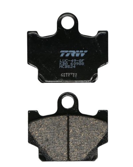 Plăcuțe frână TRW MCB524 organice, frânare lină și silențioasă pentru motociclete clasice Yamaha și Suzuki