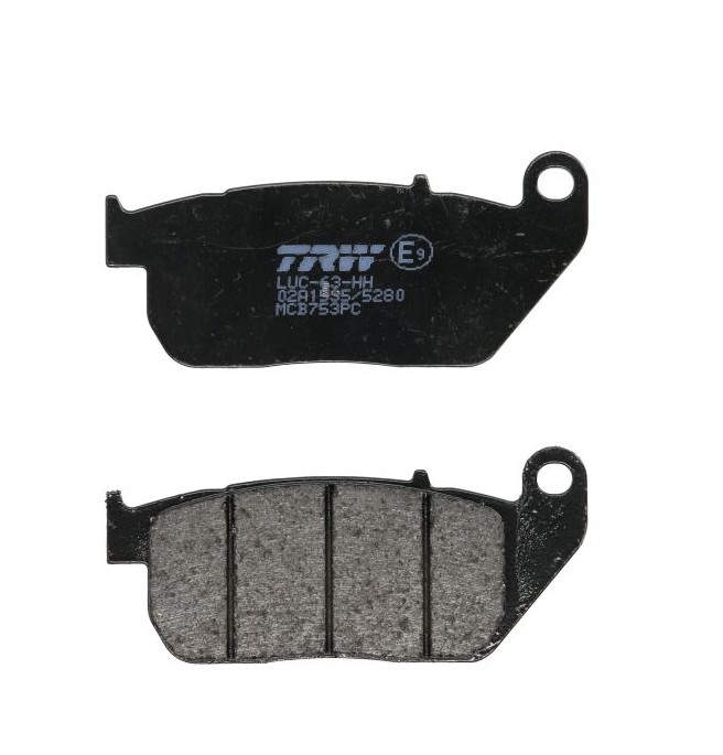 Plăcuțe frână TRW MCB753PC, frânare lină, zgomot redus și uzură mică pentru motociclete stradale și touring