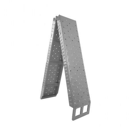 Rampă MOTION STUFF inox pentru încărcare moto și ATV, 193x23x5 cm, rezistentă și antiderapantă pentru utilizare profesională.